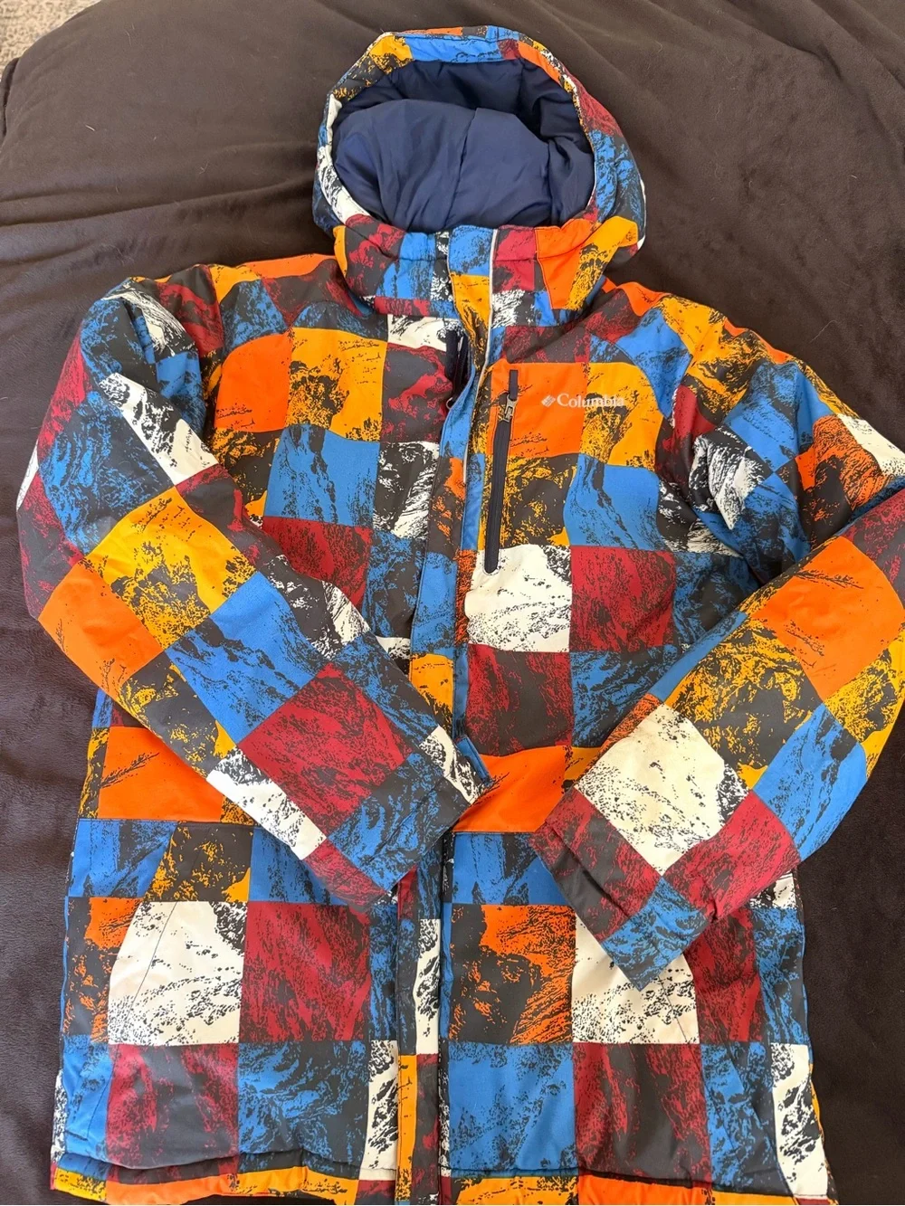 Columbia Kids' Colorblock Hooded Winter Jacket - Multicolor
